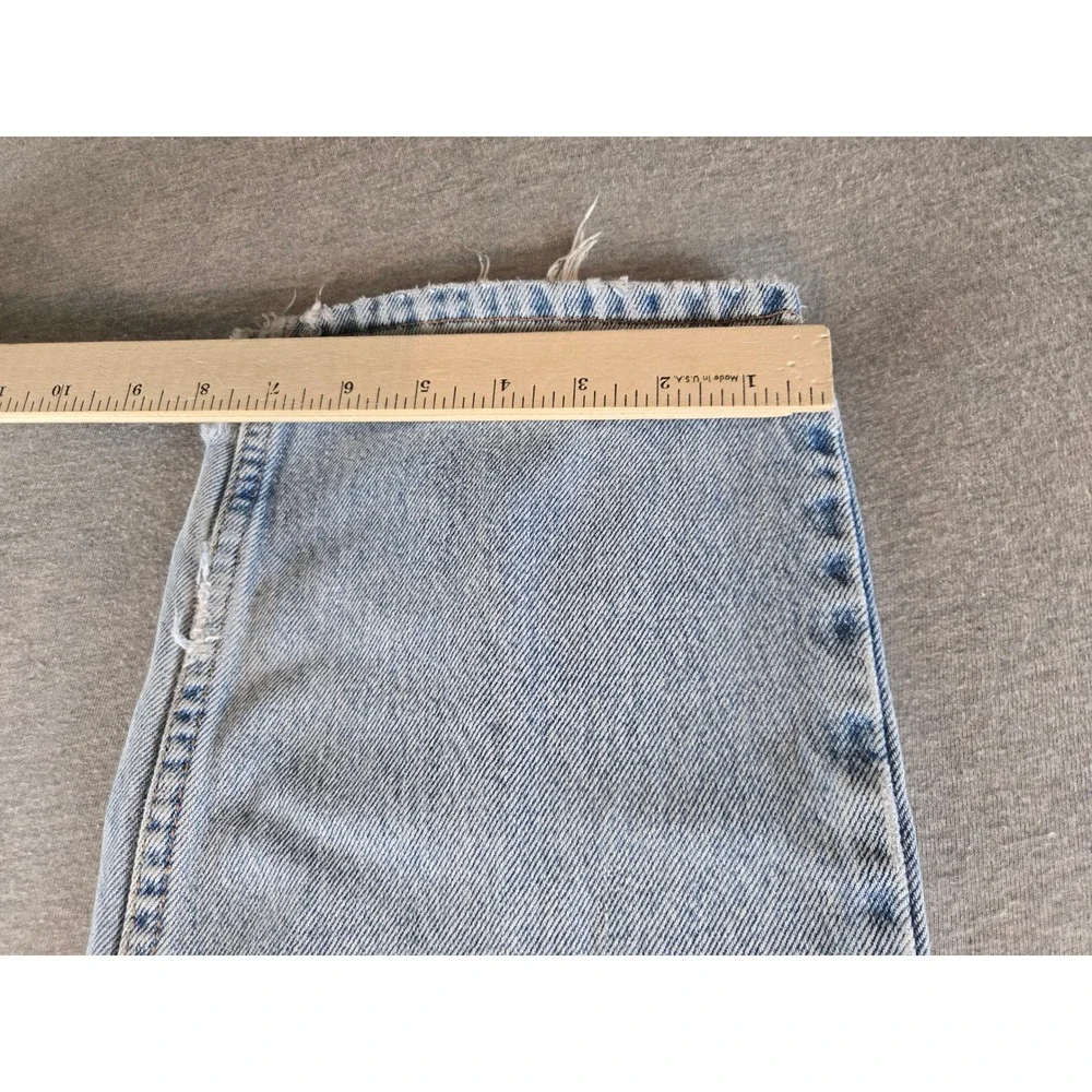 Vintage‎ Levi's 505 Jeans Mens W34 L30 Light Wash 1999 Straight Distressed 90s